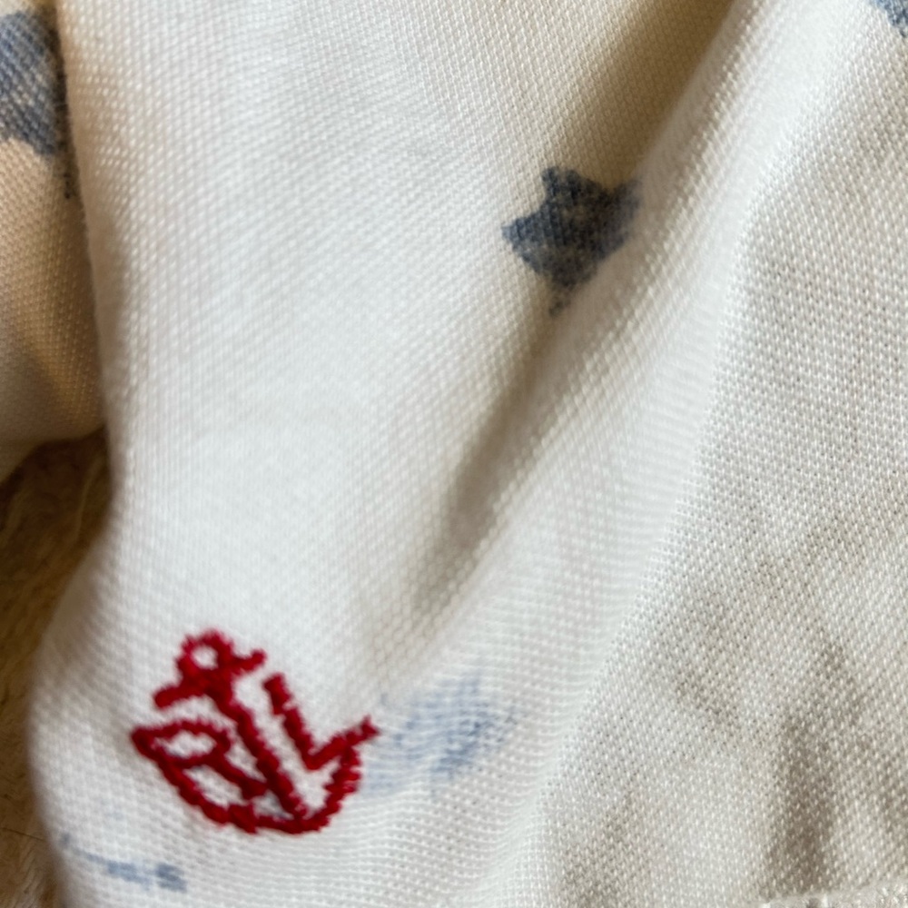 Polo by Ralph Lauren Men's White and Blue Graphic Polo - Picture 5 of 5